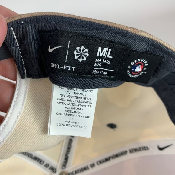 Los Angeles Angels MLB Brown Beige Camo Nike Snapback Hat Mens M/L - Picture 5 of 5